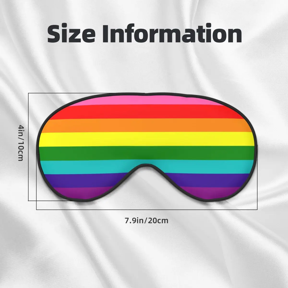 مخصص مثلي الجنس فخر العلم الإبداعية إيباتش مثليه قوس قزح GLBT الغمامة الرجال النساء السفر النوم قناع عين الغداء كسر العين يغطي