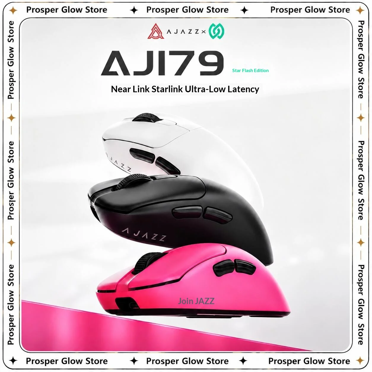 AJAZZ AJ179 PRO PAW3395 Lightweight Wired Wireless Mouse with Magnetic Charging Base Ergonomic Macro Gaming Mouse for PC Laptop