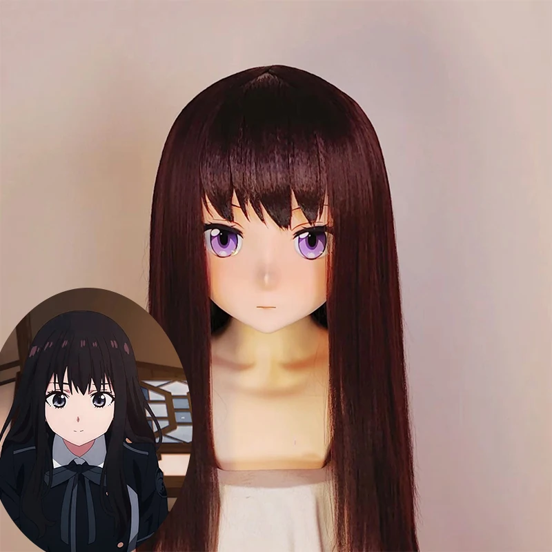 (MEO327) Customize Handmade Full Head Lockable Crossdress Male to Female Japanese Cartoon Anime Game Character Kigurumi Mask