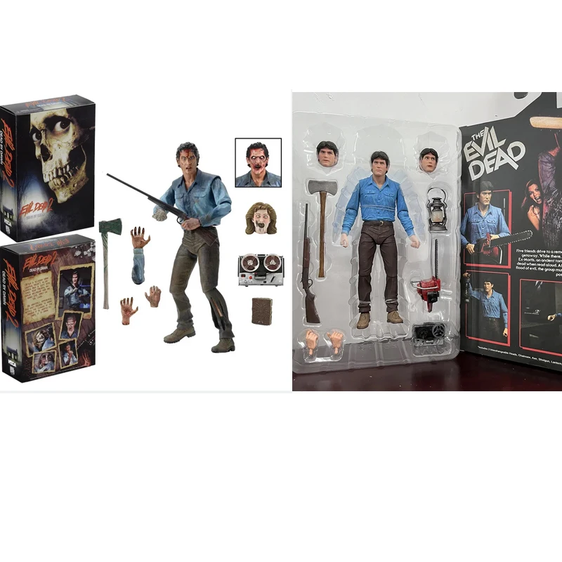 NECA Ghost Man Evil Dead 2 Dead By Dawn Figure Youth Injured ASH Action Figure Model Toys Joint Movable Doll New Year Gift