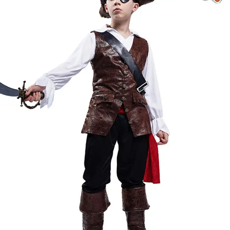 زي كابتن القراصنة للأولاد من Loween، زي أداء المسرح للأطفال، ملابس أطفال صينية تقليدية...