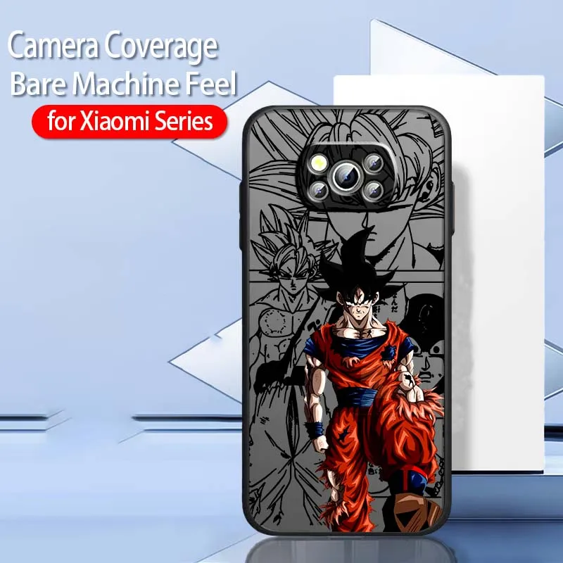 لعبة دراغون بول شعبية كول الفن ل Xiaomi Poco X6 X5 X4 X3 M6 M5s M5 M4 M3 F6 F5 F4 F3 Pro 5G متجمد شفافة جراب هاتف