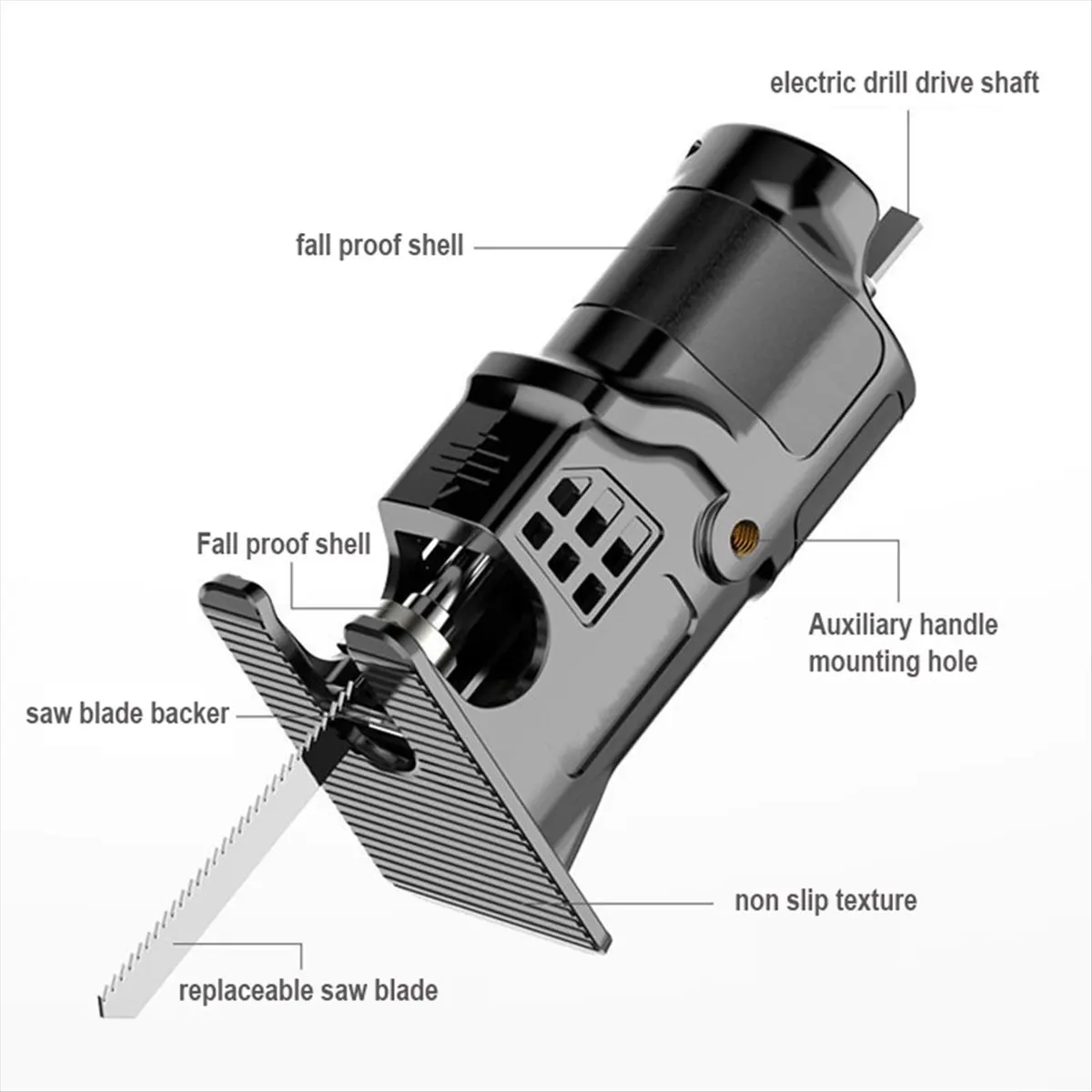 

AB06 Преобразовательная головка отвертки, электрическая дрель в электрическую пилу, сабельная пила, бытовые многофункциональные инструменты по дереву A