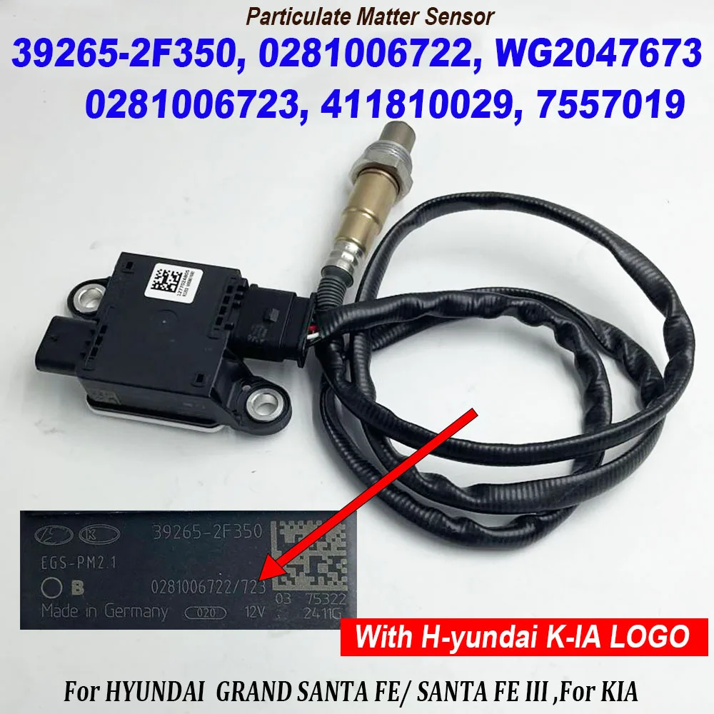 

For 2012-2018 Hyundai Grand Santa FE MAXCRUZ 39265-2F350 Diesel Exhaust PM Particulate Matter Sensor 392652F350 0281006722