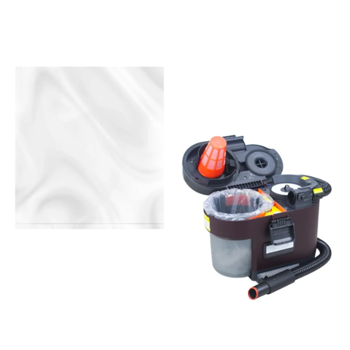 FZFZ 100PCS VS100 VS101 VS100C MessMaster 휴대용 습식 및 건식 진공 청소기 액세서리 용 진공 PE 플랫 백