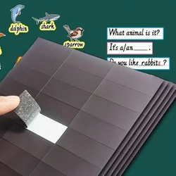 90pcs/Set, Adhesive Backed Magnetic Sheet Multifunctional Multi-Scene Magnetic Stickers