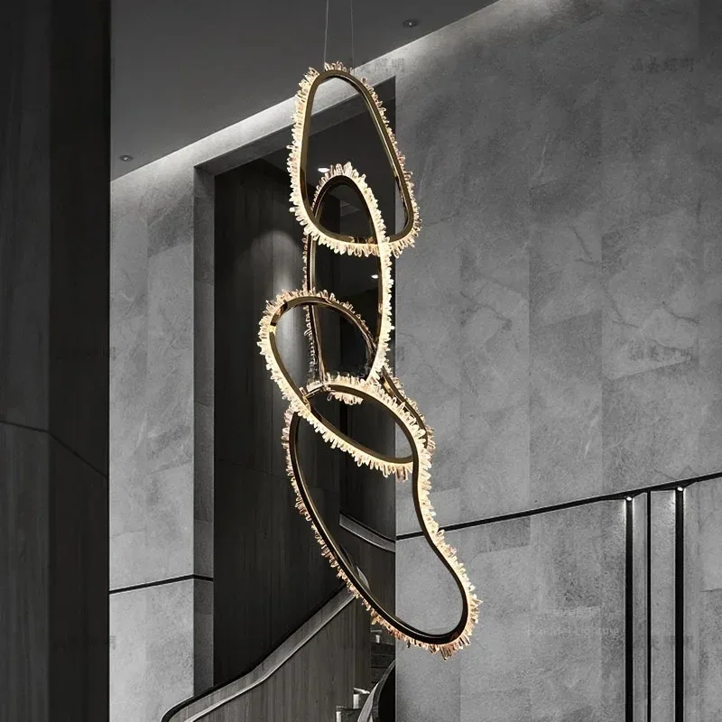 

Natural crystal chandelier