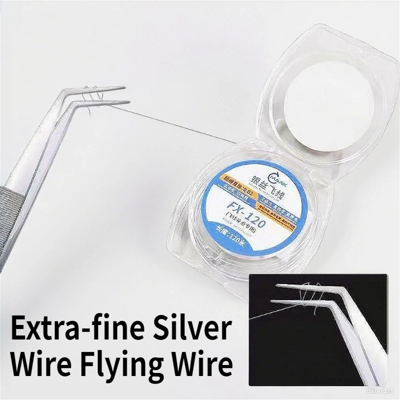 1-5PCS 120m/0.02mm Flying Wire Jumper Line BGA PCB Welding For Phone Tablet Motherboard Soldering Repair Hand Tools