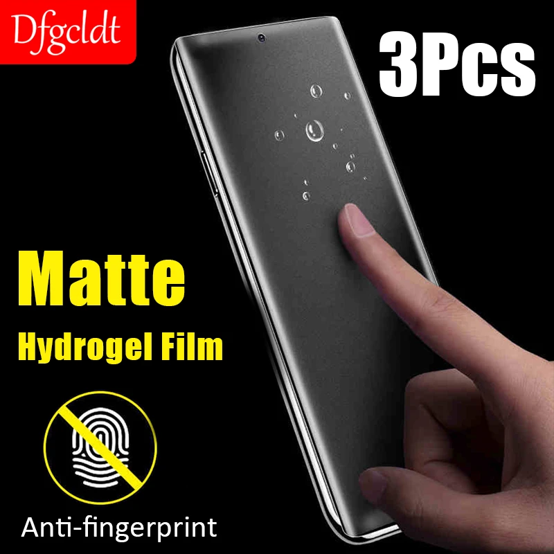 3Piece Anti-Glare Matte Hydrogel Film for Samsung Galaxy S25 S24 S23 S22 S21 S20 Ultra Screen Protector for Samsung S8 S9 Plus