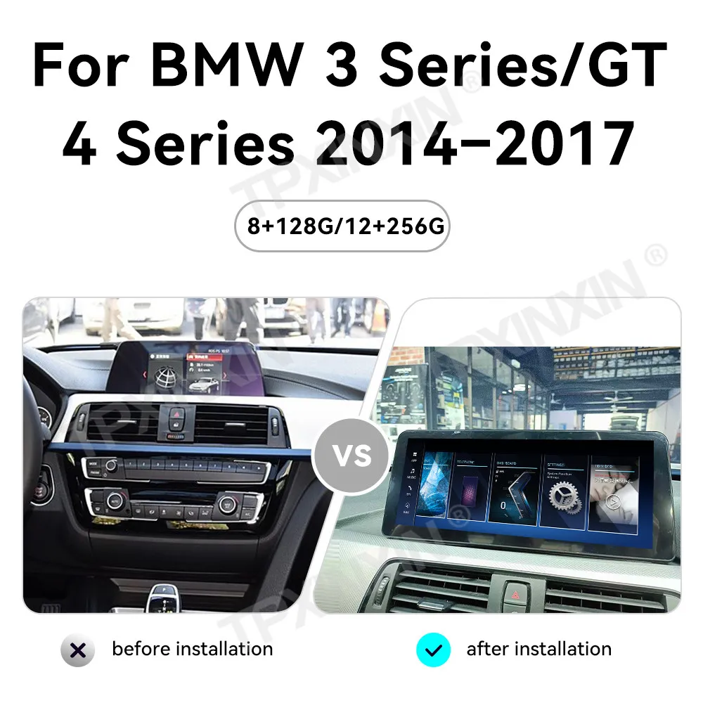 For BMW 3 4 Series F30 - F36 GT 2012 - 2018 Android Car Radio Multimedia Video Player Wireless Carplay Autoradio Stereo GPS Navi