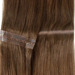 Invisible Hole Flat Pu Tape Human Hair XO Twin Tabs 25cm Long Tape PU Weft Real Human Hair No Glue Microlink Application 40-50g