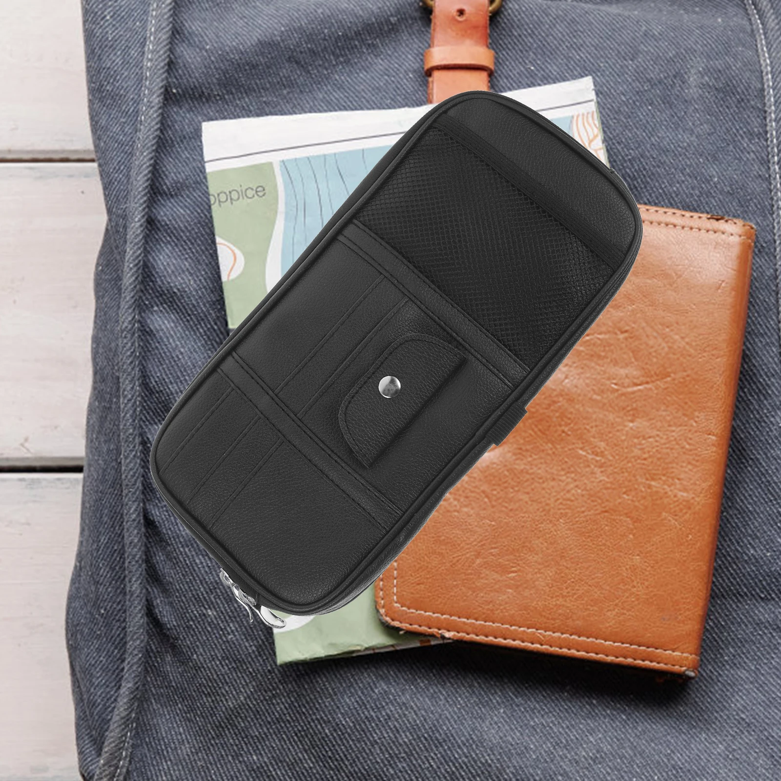 

Visor Card Holder ganizer for Big Truck Drivers License Receipts Car Visor Accessories Durable Storage Solution