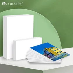 Coraljet-papel fotográfico brillante de alta calidad, hojas de 8,3x11,7 pulgadas (A4), 4X6 pulgadas (4R), perfecto para impresión por inyección de tinta, 180/210/230gsm, 50 unidades