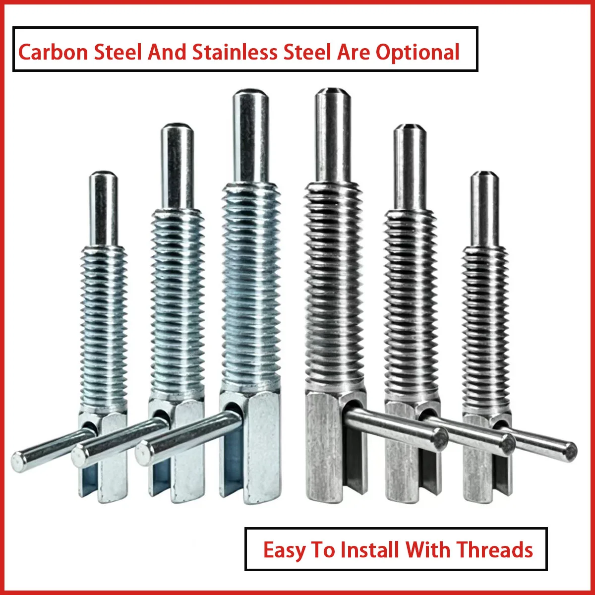 Index Plunger GN7017 Knob Spring Stopper Pin ZAU41 Retractable Locating Fixing Insert Pin