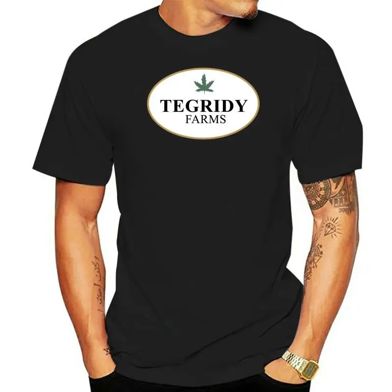 The Office Tegridy Farms Farming With Tegridy T Shirt Grey Cotton Men S-3Xl Digital Printed Tee Shirt