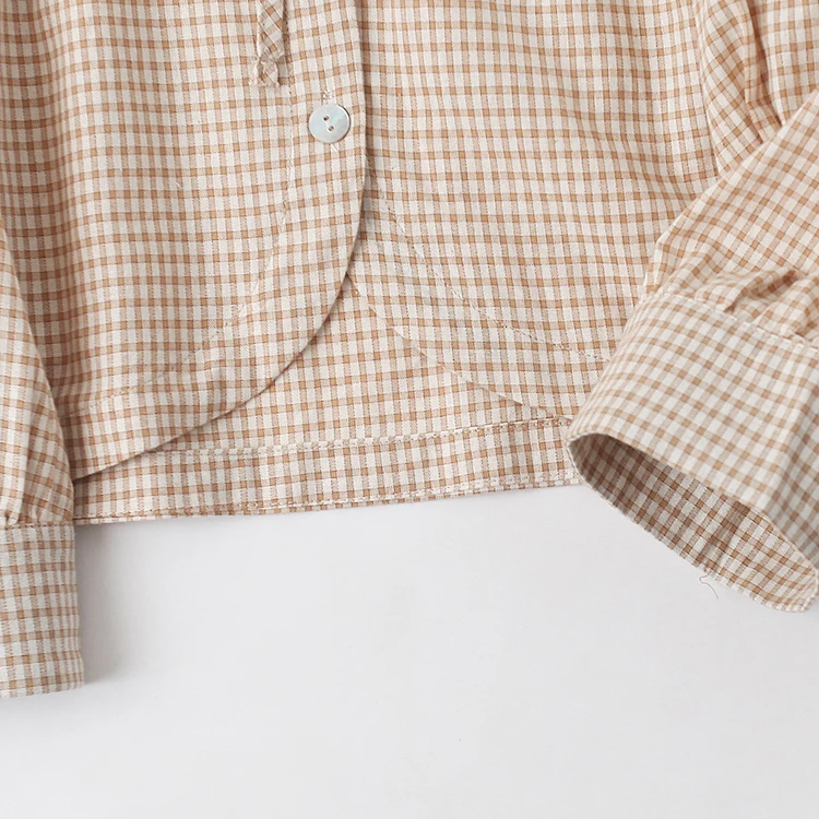 Niedliche Kragenbluse Kariert – Tie Front Shirt Bewertung und Preis