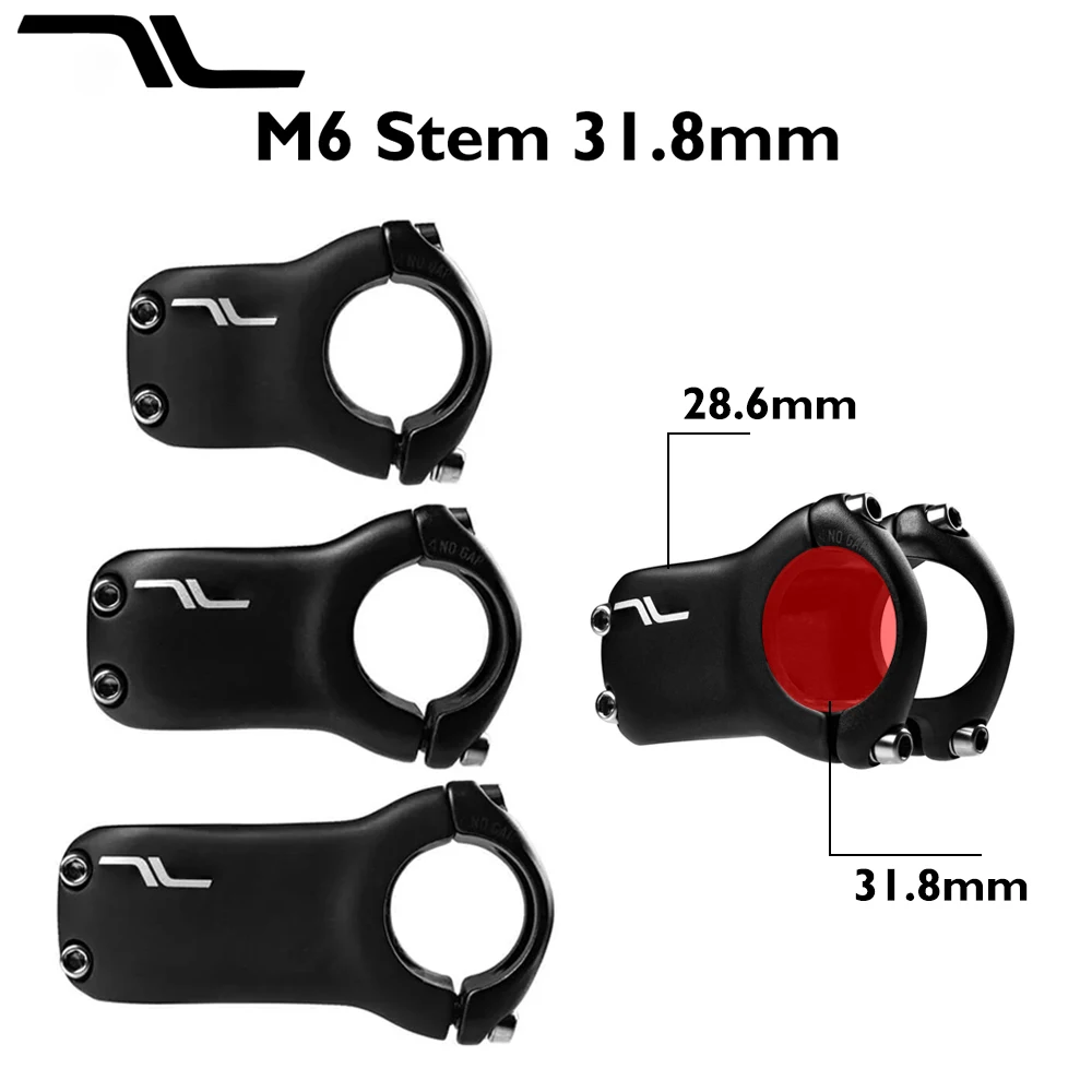 

M6 carbon fiber MTB stem, lightweight bicycle stem, head tube diameter 28.6mm, handlebar diameter 31.8mm, bicycle accessories