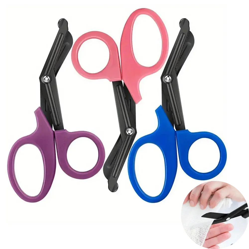 

Random Color Medical Scissor 1pcs Emergency First Aid Shear for Trauma Outdoor Camp Nurse Utility