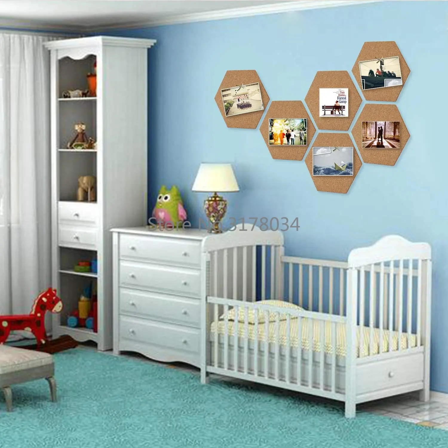 Tablero de corcho autoadhesivo, azulejos, oficina, hogar, Fondo de fotos de madera, pegatinas hexagonales, tablones de anuncios de dibujo de