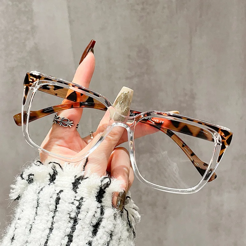 

TR90 Square Optical Eyeglasses Frame Transparent Computer Glasses Women Brand Design Fashion Eyewear Ladies Luxury Eye Glasses