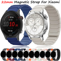 22mm Magnetic Strap For Xiaomi Watch 2 Pro/Mi Color 2/1 Silicone Soft Wristband Xiaomi Mi Watch S1 Active/Pro S4 S3 S2 S1 Correa
