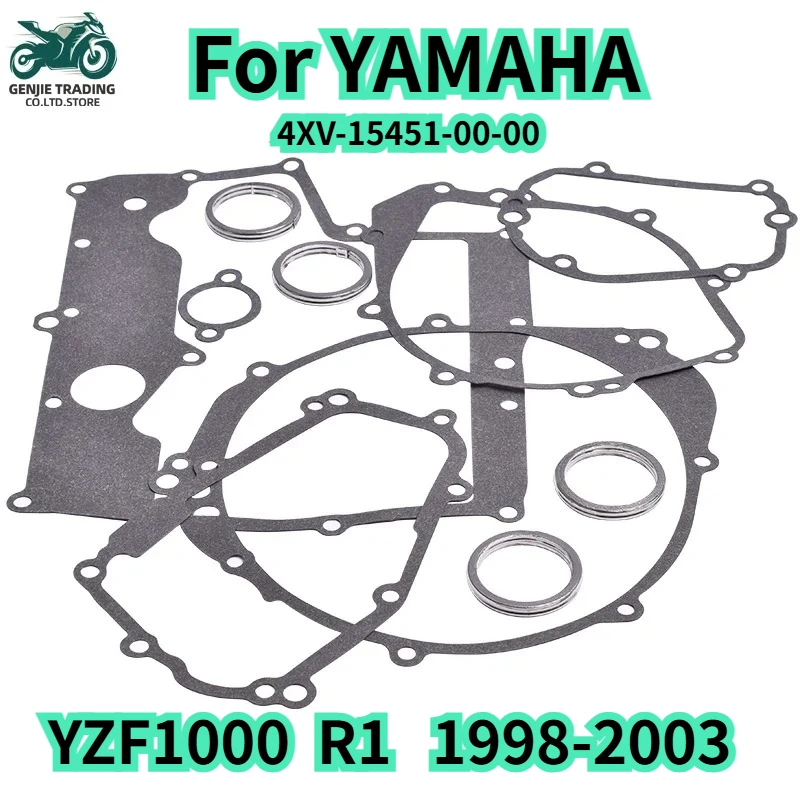 4xv-11181-00-00-ヤマハ-fzs1000-2001-2005-オートバイシリンダーヘッドクランクケースカバーガスケットキットセット-r1-yzf-r1-yzfr1-1998-2003