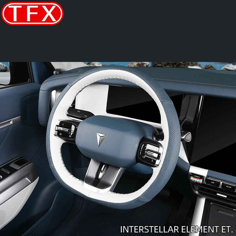 For Changan Deepal G318 2024 2025 Car Hand-Sewn Steering Wheel Cover Interior Anti Slip Protection Handle Cover Auto Accessories