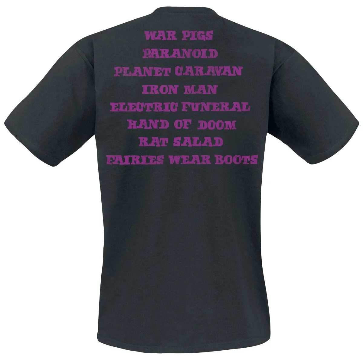 Black Sabbath Paranoid Album Art Print Cotton T-shirt Men Women Heavy Metal Band Unisex Tee