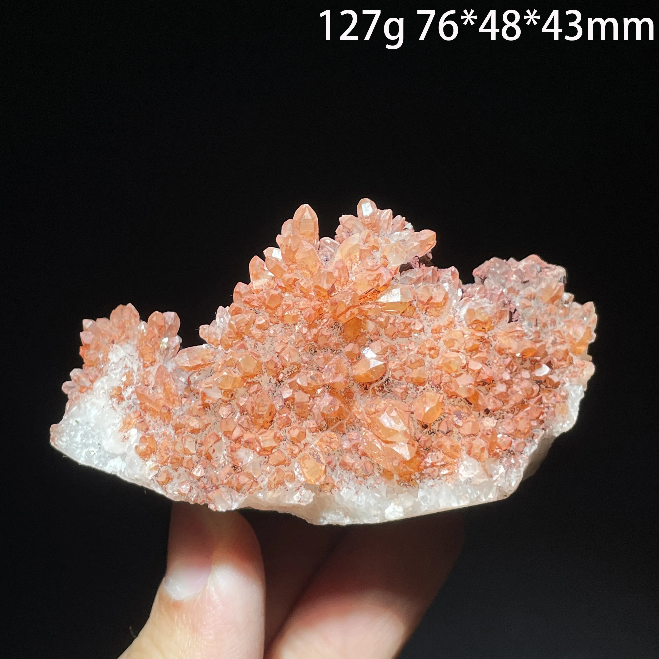 Natural Stone Red Rock Crystal Pyrite Mineral Specimen Clear Quartz Cluster Raw Decoration Rough Polished Healing