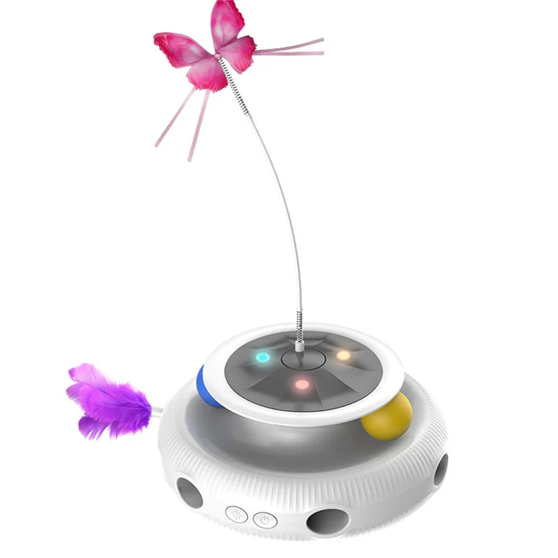 【a87t】-boule-amusante-en-plumes-de-papillon-flottantes-automatiques-ensemble-d'accessoires-electroniques-interactifs-pour-animaux-de-compagnie-3-en-1-pour-chat-intelligent