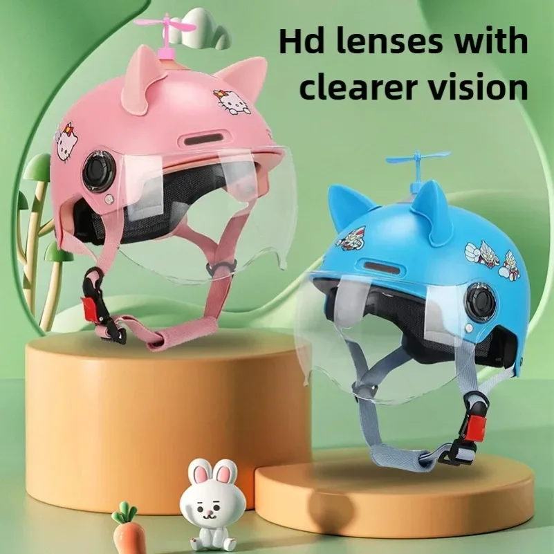 

Children Cycling Electric Helmet Adjustable Adorable Appearance Ultra-Light Shock Absorbing ABS Skateboard Bike Safety Helmet