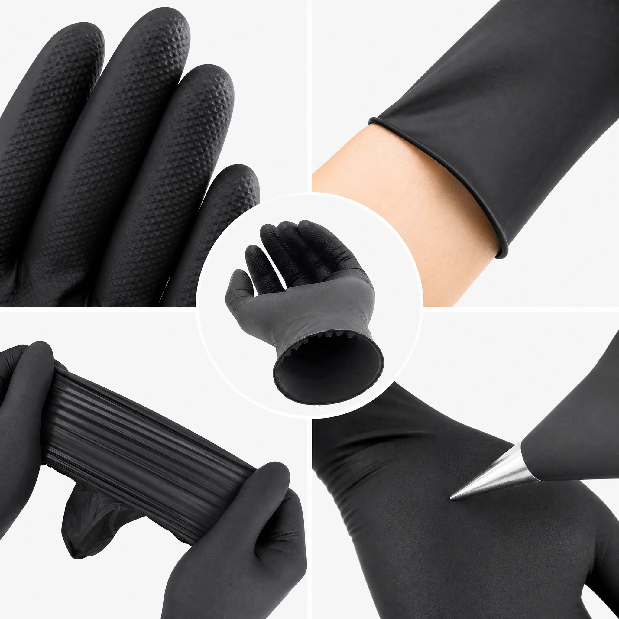 Nitrile Gloves Disposable Black 100PCS,Heavy Duty Work Gloves for Kitchen,Cleaning,Workshop-A Practical Valentine's DayEssential