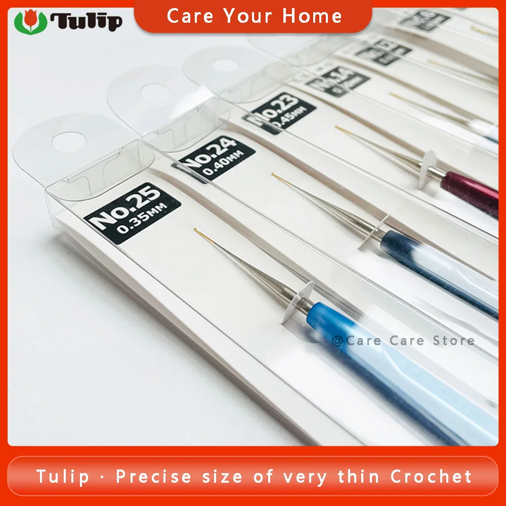 1 Piece 0.35/0.4/0.45mm Tulip Crochet Needles Crochet Hooks Crochet Embroidery Cross Stitch Hook Tulip Fine Knitting Needles