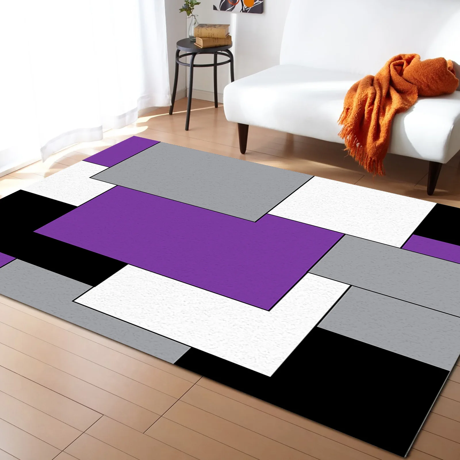 

Mosaic Color Abstract Living Room Carpet Coffee Table Floor Mat Study Bedroom Bedside Home Decoration Large Rug Floor Mat