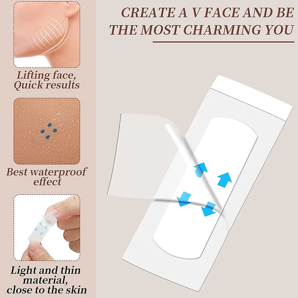 

240pcs Tape Waterproof Smoothing Patches for Wrinkles Eyelash Facial Stickers Tightening Skin Tapes Travel