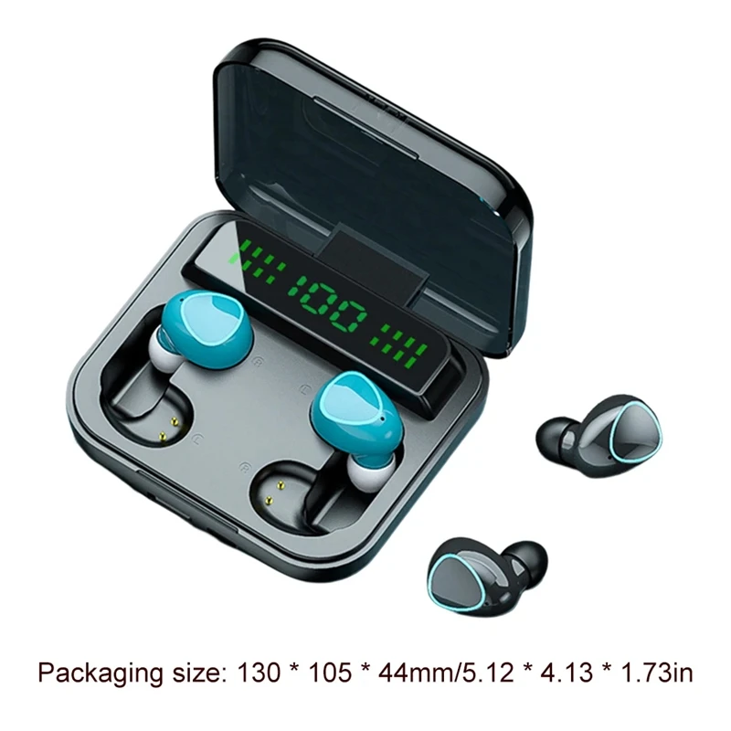 M22 Пара беспроводных наушников Сенсорный цифровой дисплей Bluetooth-наушники Двойные наушники с шумоподавлением