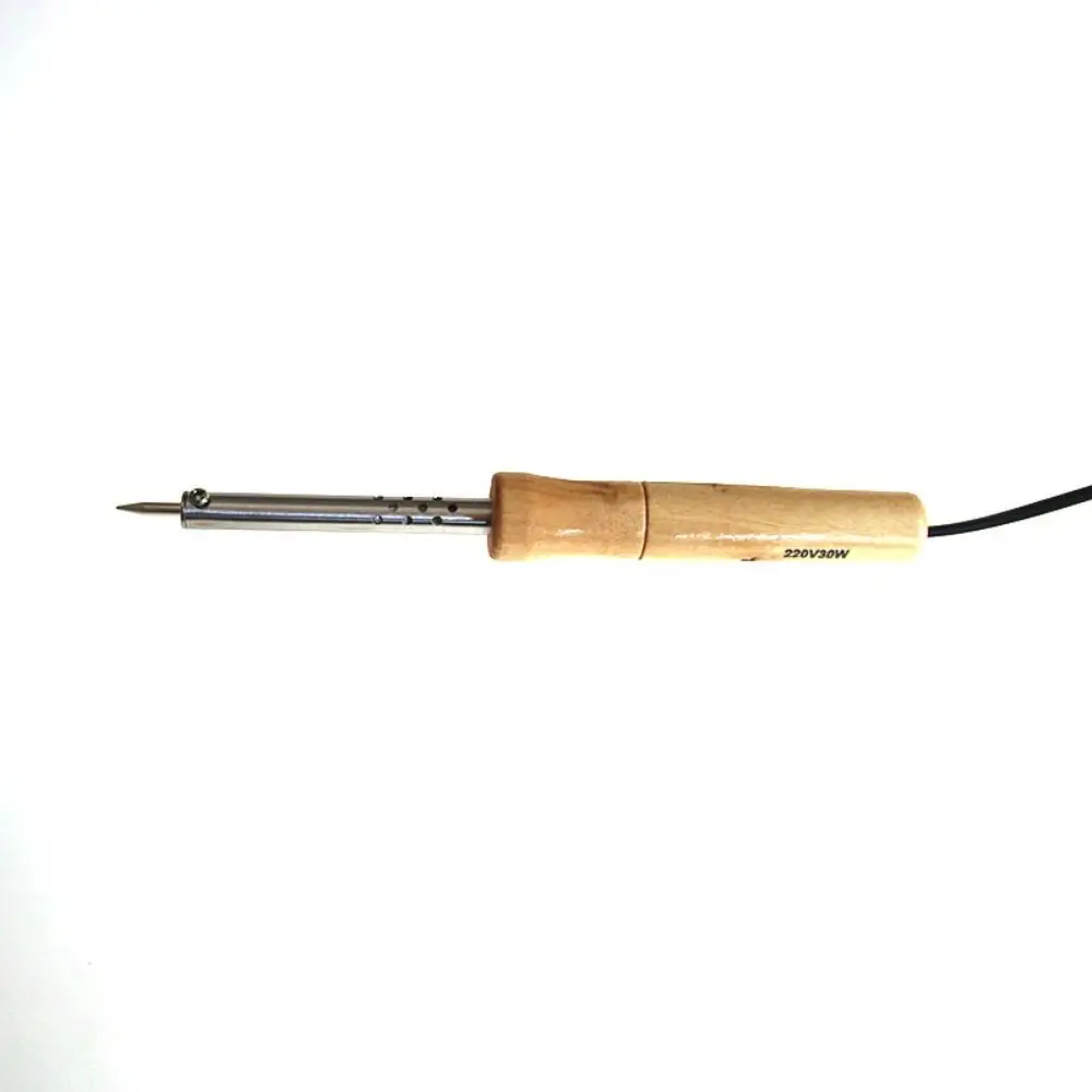 مكواة لحام كهربائية بمقبض خشبي ، محطة إعادة صياغة ، درجة حرارة قابلة للتعديل ، طرف مدبب ، 30 واط ، 40 واط ، 60 واط ، 80 واط ،