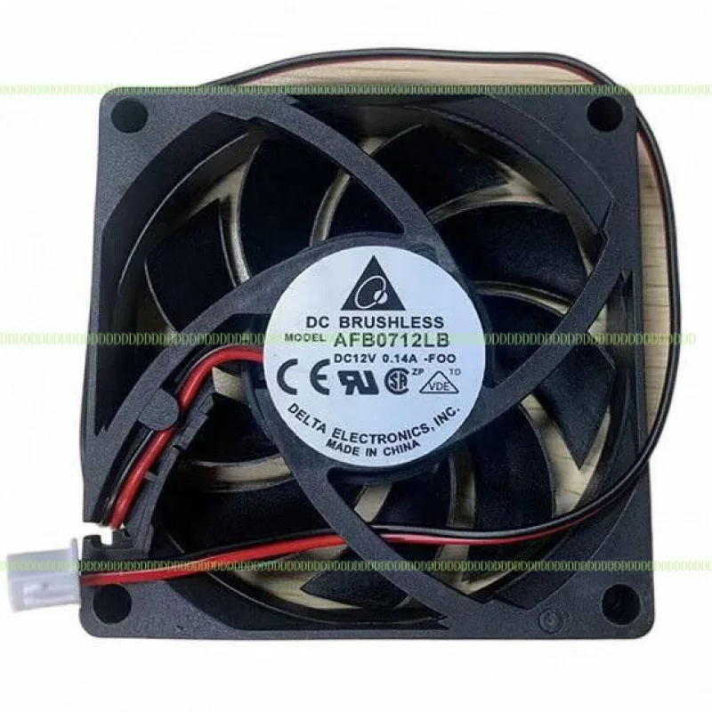 LZ Delta AFB0712LB 7015 7 см 12 В 0,14 А 2-проводной двухшаровой вентилятор охлаждения процессора