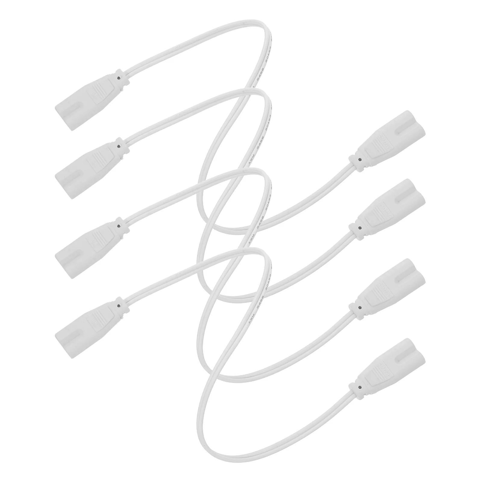 

4Pcs LED Lights Tube Connecting Wires Extension Cord Copper Material Easy Installation for Lamp Holder Socket Light Tube