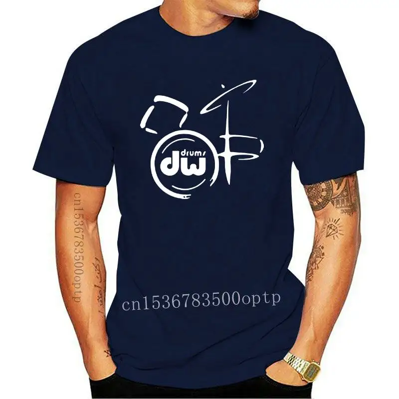 New DW Drum - Music Instrument Logos Men Black T shirt cotton men tshirt summer tops summer tops