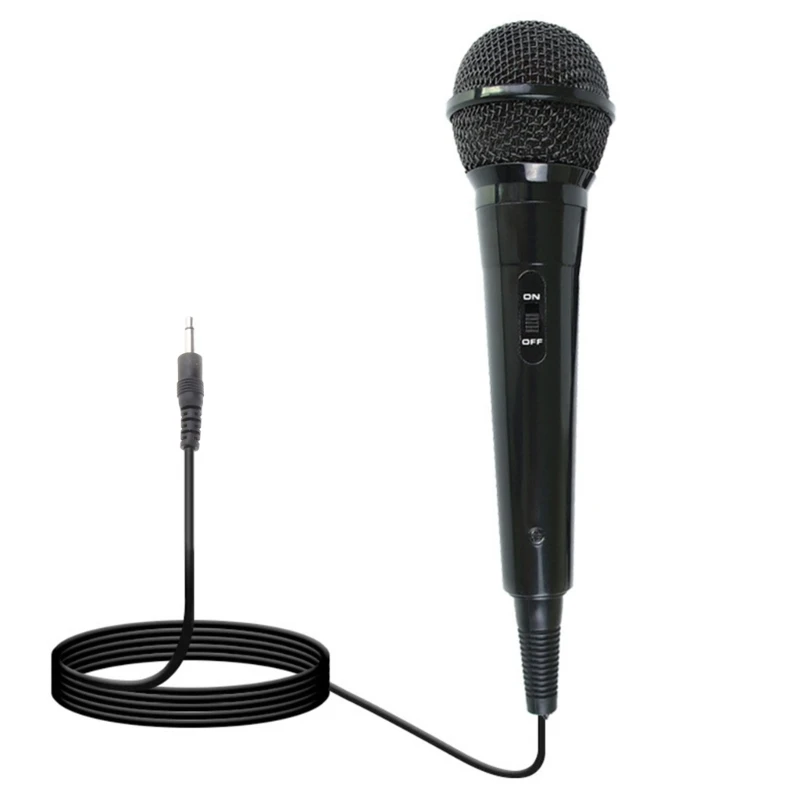 Dynamic Microphone with 200cm Cable ON/Off Handheld Microphone for Karaoke Singing, Speech, Wedding P9JD