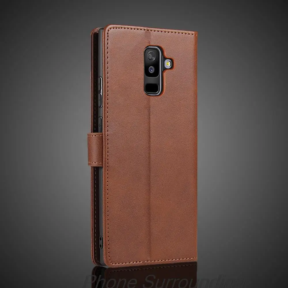 A6 2018 Case Wallet Flip Cover Leather Case for Samsung Galaxy A6 + 2018 Pu Leather Phone Bags protective Holster Fundas Coque
