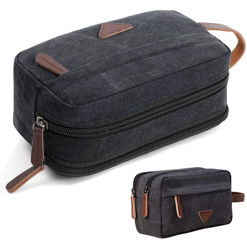 

Men Handbag Toiletry Kit Wash Bag Canvas Travel Waterproof Cosmetic Organizer Bag Female Makeup Box Women Make Up Beauty Case