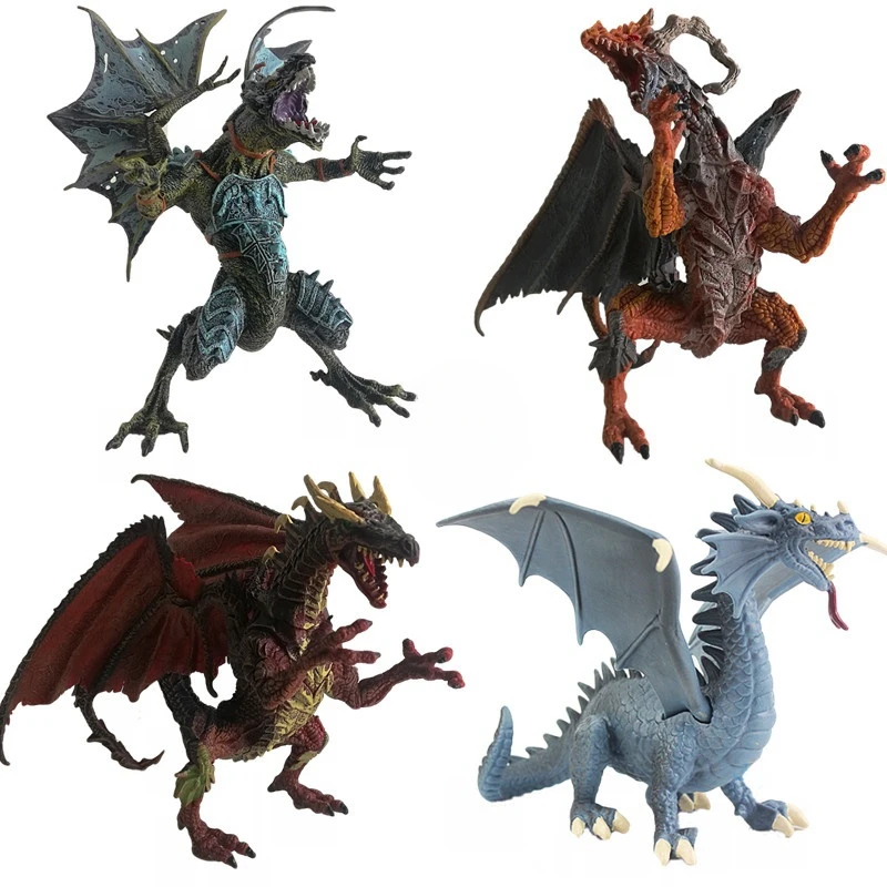 Solid Dragon Warcraft Dragon Dinosaur Pterosaur Monster Toy Model Hand Boy Gifts