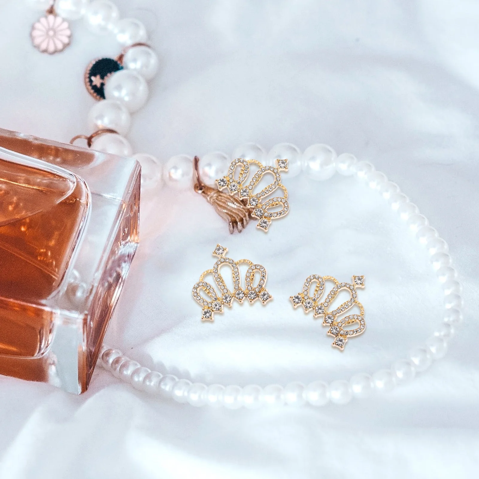 

10Pcs Crown Charms DIY Jewelry Fittings Exquisite Decorations Safe Materials Long Term Use Crown Charms Garment Accessory