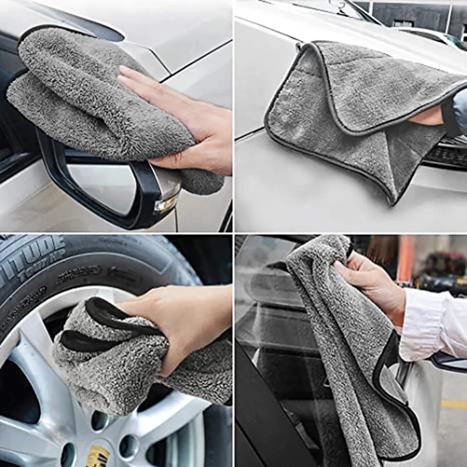100 x 40 cm Mikrofaser-Autowaschhandtuch, schnell trocknend, automatische Reinigung, extra weiches Tuch, hohe Wasseraufnahme für Autowaschzubehör – Detail 6