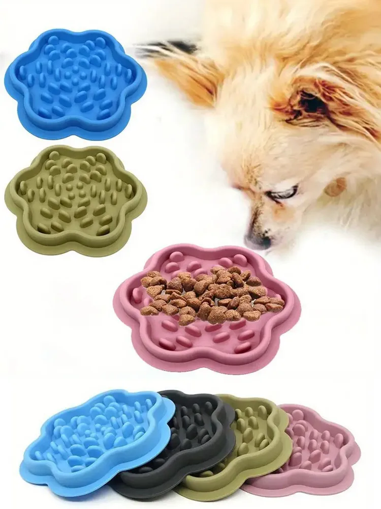 Futternapf zum Verlangsamen von Haustieren – Interaktiver Futternapf für Haustiere – Silikonmaterial – geeignet für Hunde und Katzen – Detail 1