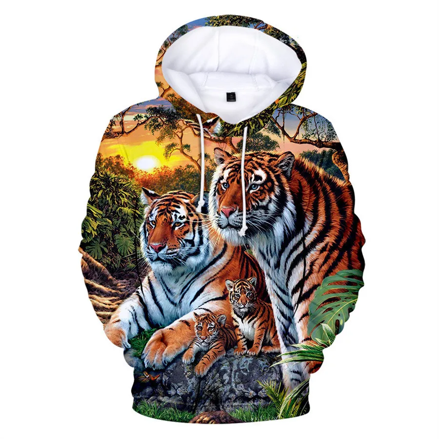 

Brand Fashion Hoodies Premium Tiger Skin 3D Printed Mens Sweatshirt Unisex Long Sleeve Pullover Casual Jacket Autumn Winter Coat