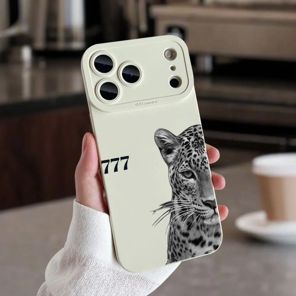 Phone Cases For Samsung Galaxy S26 S24 S25 S23 Ultra S21 S22 Plus A55 A36 A16 A54 A35 A56 TPU Drop-proof Y2K Leopard 777 Cover