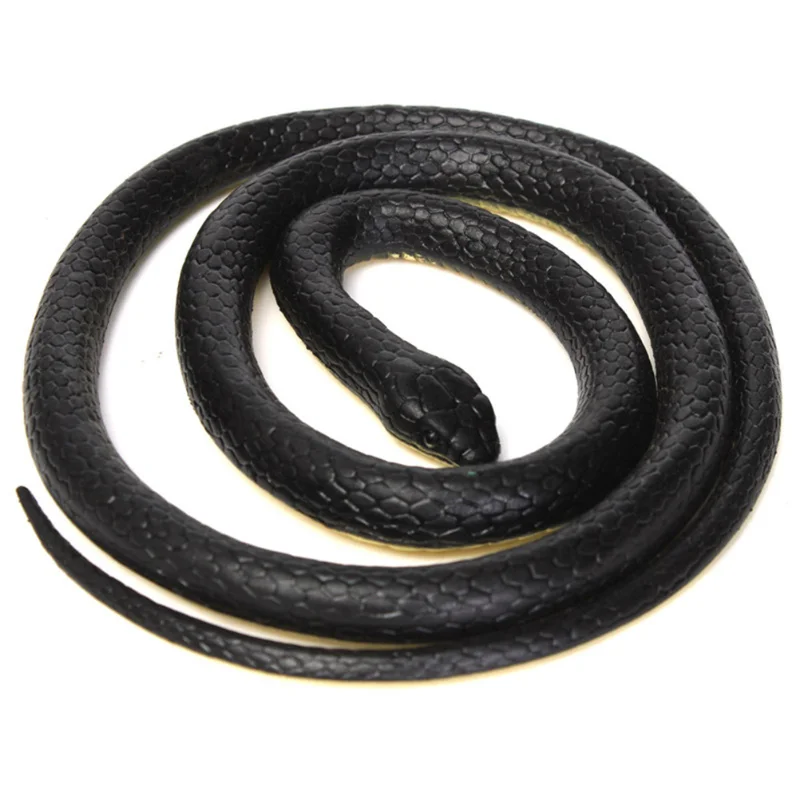 1pcs Soft Rubber Toy 120cm Snake Safari Garden Props Joke Prank Gift Novelty Gag Playing Jokes Toys Funny Halloween Supplies